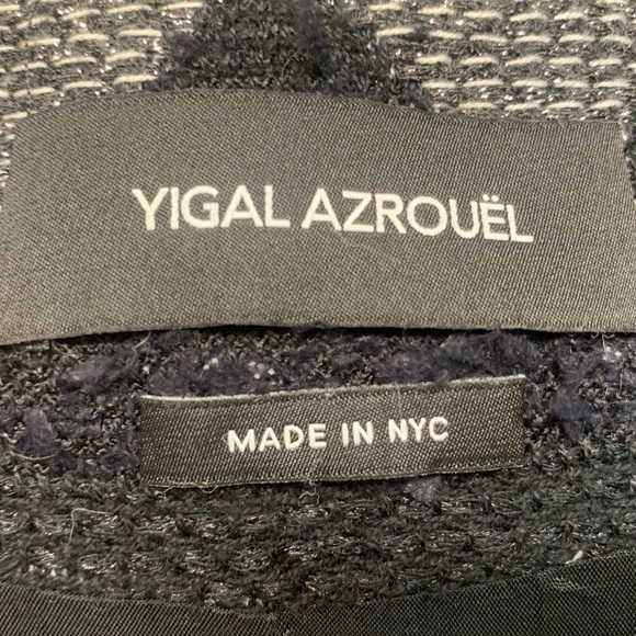 Yigal Azrouel Size 4 Textured 3D Knit Cropped Zip Front Jacket - Picture 3 of 7